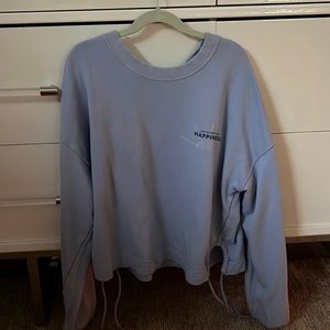 blue aerie happiness sweatshirt
